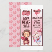 Schattige christelijke liefde Bijbelverzen Kindere