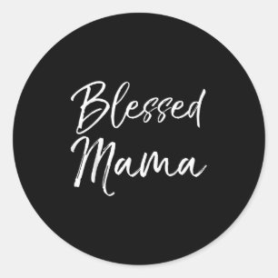 Schattige christelijke moeder Moederdag cadeau van Ronde Sticker