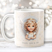 Schattige Christmas Angel Holiday Name Mok
