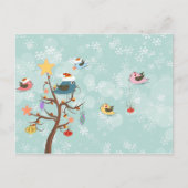 Schattige Christmas Birds Briefkaart (Voorkant)