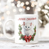Schattige Christmas Kitty Cat Lover Naam Mok