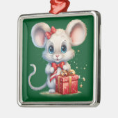 Schattige Christmas Mouse Ornament (Links)