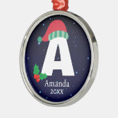 Schattige Christmas Premium Rond Ornament (Links)