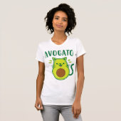 Schattige Cinco de Mayo Avogato Avocado Cat Funny T-shirt (Voorkant volledig)