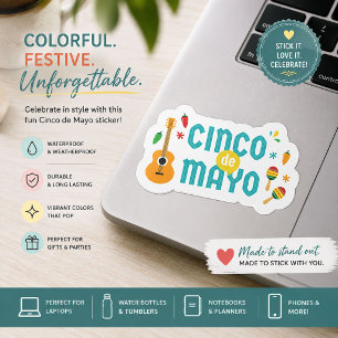 Schattige Cinco de Mayo Feest Vinyl Sticker