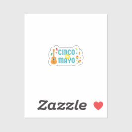 Schattige Cinco de Mayo Feest Vinyl Sticker