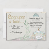 Schattige Cinderella Sprookjesboek Kaart (Voorkant)