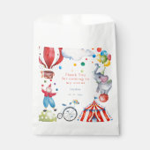 Schattige Circus Kids Verjaardagsfeest Bedankzakje (Voorkant)