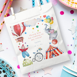 Schattige Circus Kids Verjaardagsfeest Bedankzakje