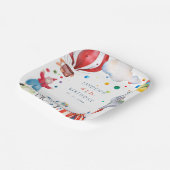 Schattige Circus Kids Verjaardagsfeest Papieren Bordje (Gebogen)