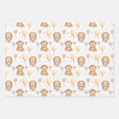 Schattige Circus Leeuwen ballonnen Patroon Baby sh Inpakpapier Vel (Voorkant 2)