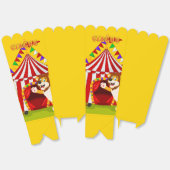 Schattige Circus party popcorn Bedankdoosjes (Ongevouwen)