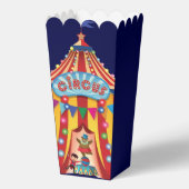 Schattige Circus party popcorn Bedankdoosjes (Achterkant)