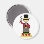 Schattige Circus Ringmaster magneet (Voorkant / Achterkant)