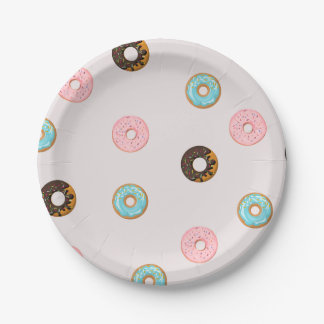 Schattige cirkelvormig donut papier Bord