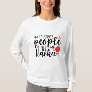 Schattige Citaat Terug Naar School Leraren Waarder T-shirt