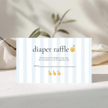 Schattige Citroen Baby Shower Luiers Raffle
