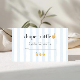 Schattige Citroen Baby Shower Luiers Raffle Informatiekaartje