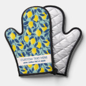 Schattige citroen fruitpatroon Voeg je aangepaste  Ovenwant (Voorkant / Achterkant)