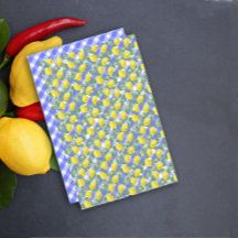 Schattige citroenblauw Buffalo Plaid