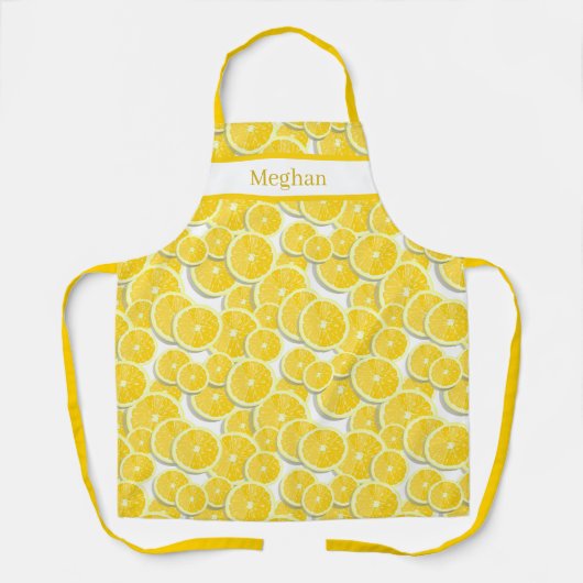 schattige citroennaam schort (Voorkant)