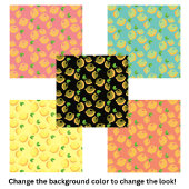 Schattige citrus citroen patroon tegeltje