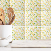 Schattige citrus citroen patroon tegeltje