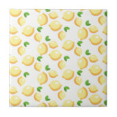 Schattige citrus citroen patroon tegeltje (Voorkant)