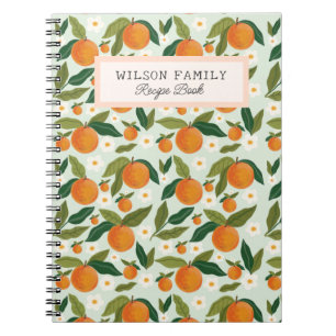 Schattige Citrus Schattige Gepersonaliseerd Famili Notitieboek
