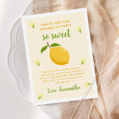 Schattige Citrus verjaardagsfeestje Bedankkaart