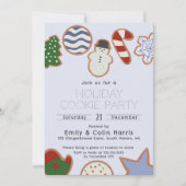 Schattige Classic Hand Drawn Christmas Cookie Part Kaart (Voorkant)