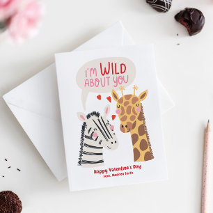 Schattige Classroom Kind Valentijnsdag Kaarten Notitiekaartje