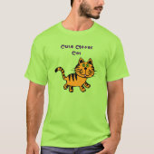 Schattige Clever Cat T-shirt (Voorkant)