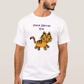 Schattige Clever Cat T-shirt (Voorkant)