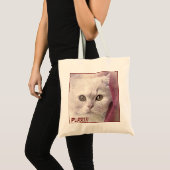 Schattige close-up Cat Afbeelding bevestigen Tote Bag (Voorkant (product))