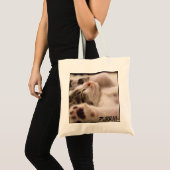 Schattige close-up Cat Afbeelding bevestigen Tote Bag (Voorkant (product))