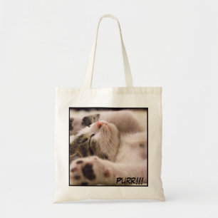 Schattige close-up Cat Afbeelding bevestigen Tote Bag