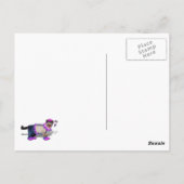 Schattige Clown Kitty Briefkaart (Achterkant)