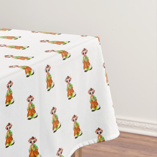 Schattige clown tafelkleed (Voorbeeld)