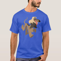 Schattige clownish Cartoon Afghan Hound T-shirt