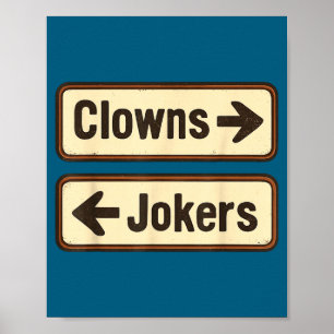 Schattige Clowns Grappenmakers Grappig Sarcastisch Poster