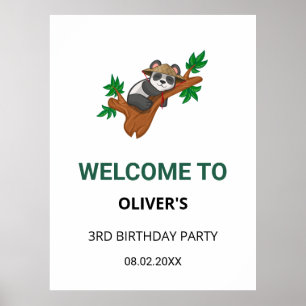 Schattige Coala Wilde Dieren Jungle Kinder Verjaar Poster