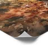 Schattige Cocker Spaniel Dog Art Print Poster (Hoek)