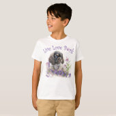 Schattige Cocker Spaniel Hond Bloemen T-shirt (Voorkant volledig)