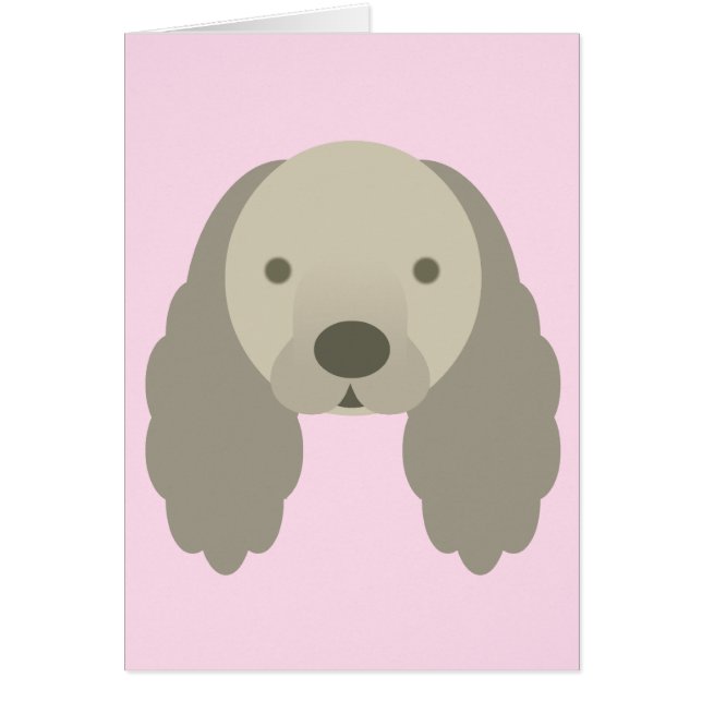 SCHATTIGE COCKER SPANIEL HONDJES ZER ZOETE HOND (Voorkant)