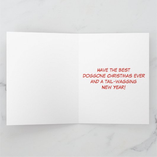 Schattige Cocker Spaniel in een Santa Hat-Waterver Kaart (Binnen)