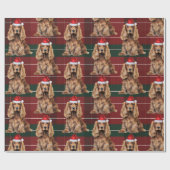 Schattige Cocker Spaniel Leuk Hond Liefhebber Kers Cadeaupapier (Vlak)