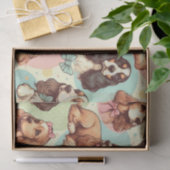 Schattige  Cocker Spaniel Naadloos Patroon Tissuepapier (Geschenk)