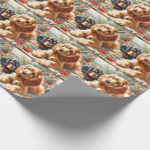 Schattige Cocker Spaniel schilderij Cadeaupapier (Hoek)