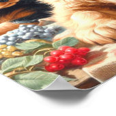 Schattige Cocker Spaniel schilderij Poster (Hoek)